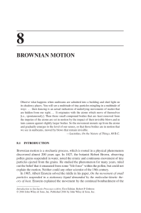 Brownian Motion: Stochastic Processes Textbook Chapter