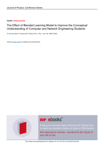 The Effect of Blended Learning Model to Improve th
