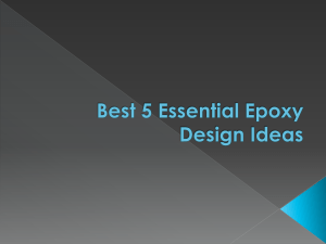 Best 5 Essential Epoxy Design Ideas