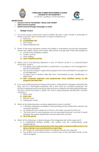 Auditing in CIS Environment Exam