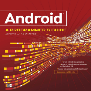 Android - a programmers guide