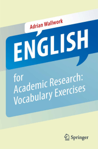 English for Academic Research Vocabulary