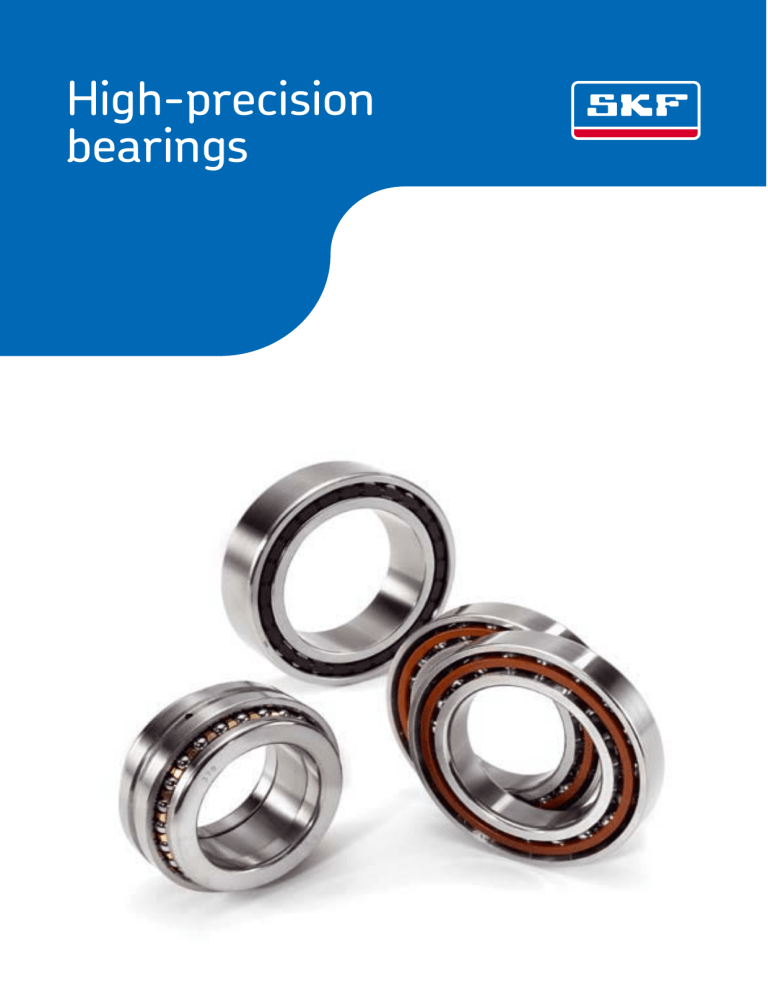 skf highprecision bearings catalogue