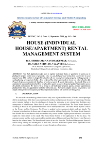 renter management  system