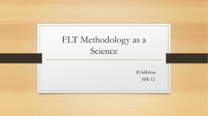 FLT Methodology as a Science siw12 B.Adilzhan