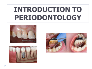 1- Introduction to Periodontium