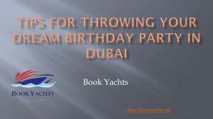 Tips For Throwing Your Dream Birthday Party In Dubai