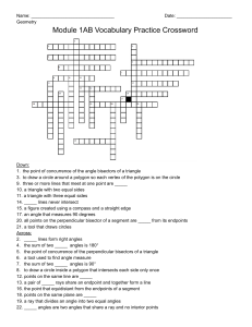 Mod1AB Crossword