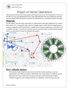 Physics Project Vector Operations