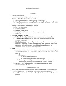 Family Law Outline 2021