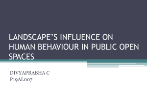 influence of landscape on human behaviour