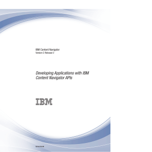Developing Applications with IBM content Navigator APIs (1)
