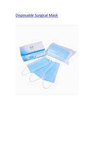 Disposable Surgical Mask