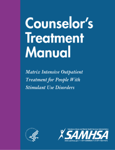Matrix Counselors Treatment Manual