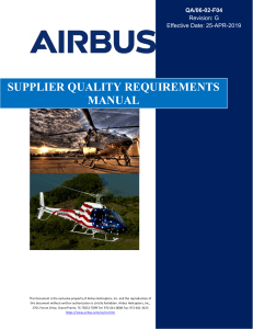 Supplier Quality Reqmts Manual