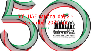 50th UAE national day 2nd December 2021