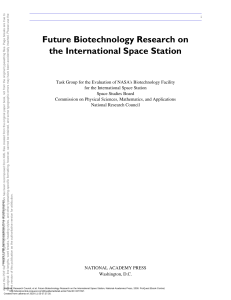 Future Biotechnology Research on the International...