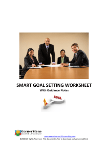 Handout 3 - SMART Goal Setting Worksheet