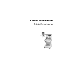 Datex Ohmeda S5 Aespire - Service manual