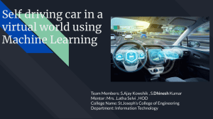Self driving car in a virtual world using Machine Learning (1)