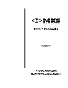 MKS PDR-9000 Vacuum Gauge