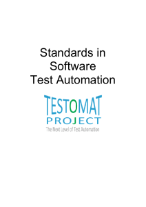Booklet  Standards in Software Test Automation v.1.1.1