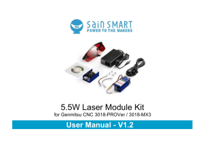 Laser Module Kit For CNC 3018PROVer&MX3 User Manual V1.2 202007