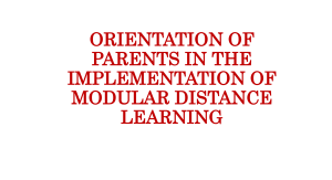 Orientation-of-Parents on MDL
