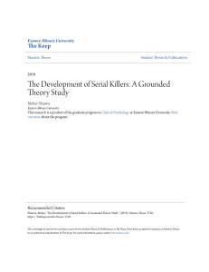 The Development of Serial Killers  A Grounded Theory Study