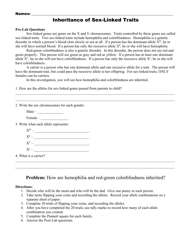 inheritance-of-sex-linked-traits-lab