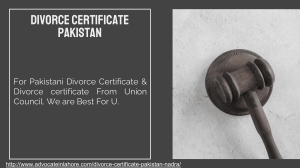 Legal Advice For Pakistani Divorce Certificate (2021 - 2022)