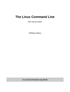 The Linux Command Line Textbook