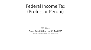 Federal Income Tax Course--Fall 2021--Unit 1-Part (3)