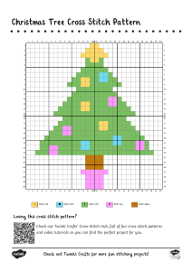 Cross Stitch Pattern - Christmas Tree Design - Christmas Cross Stitch - Christmas Crafts