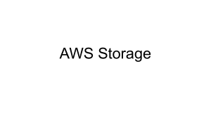 2) AWS Storage