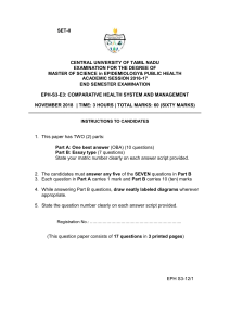 question paper set 2 Environmental and occupational health - Copy