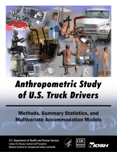 Anthropometric Study of U.S. Truck Drivers