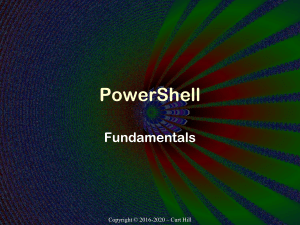 powershell fundamentals