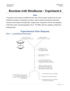 Reactions with Metallocene (ferrocene)