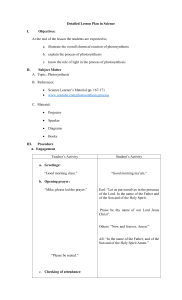 Detailed Lesson Plan in Science 5e
