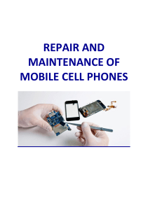 REPAIR AND MAINTENANCE OF MOBILE CELL PH