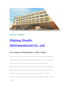 Zhejiang Shuyilin Electromechanical