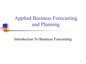 Introduction to forecasting