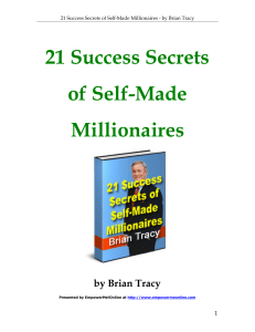 Brian Tracy - 21 Success Secrets