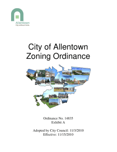 Allentown Zoning Ordinance