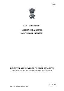 car66 DGCA India document