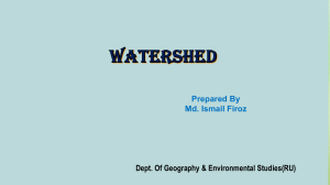 Watershed Analysis