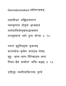 Damodarastakam दमोदराष्टकम् - Copy