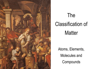 CLASSIFICATION OF MATTER Revised