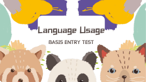 Language Usage 1